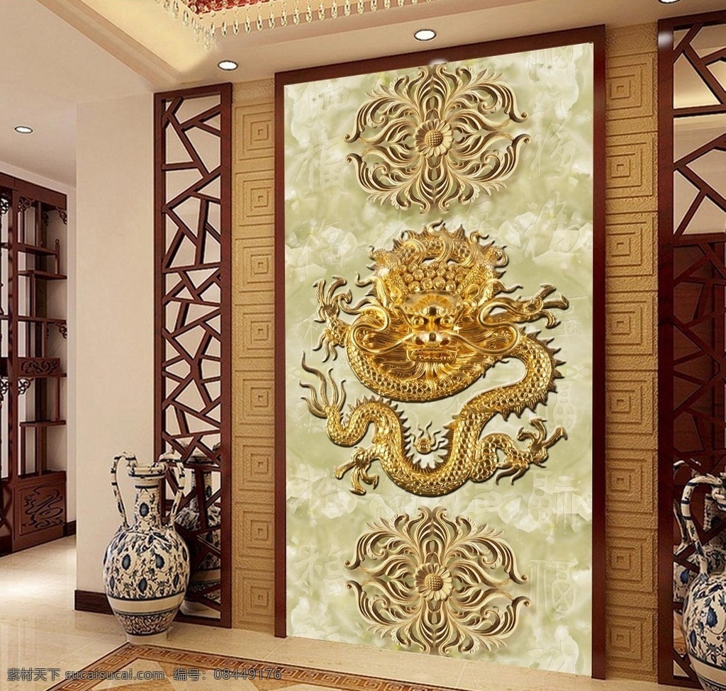 中国 风 百福 金龙 大理石 玄关 中式玄关 古典玄关 3d玄关 立体玄关 玉雕玄关 时尚玄关 过道玄关 背景墙 中式屏风 隔断墙 装饰画 玄关画 移门图 墙画 壁画 文化艺术 绘画书法