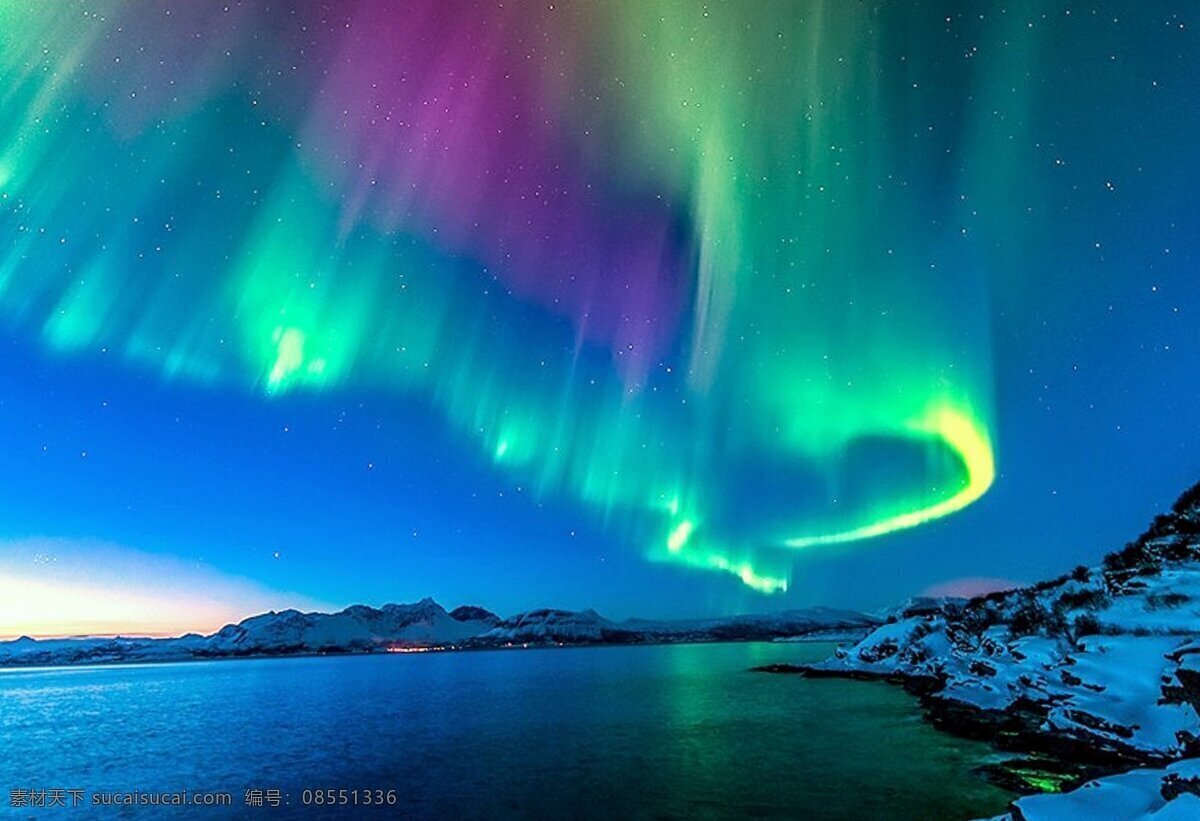 北极光 自然 现象 背景 数码印花 潮牌男女装 北极自然光 雪山光 炫彩光 自然景观 自然风光