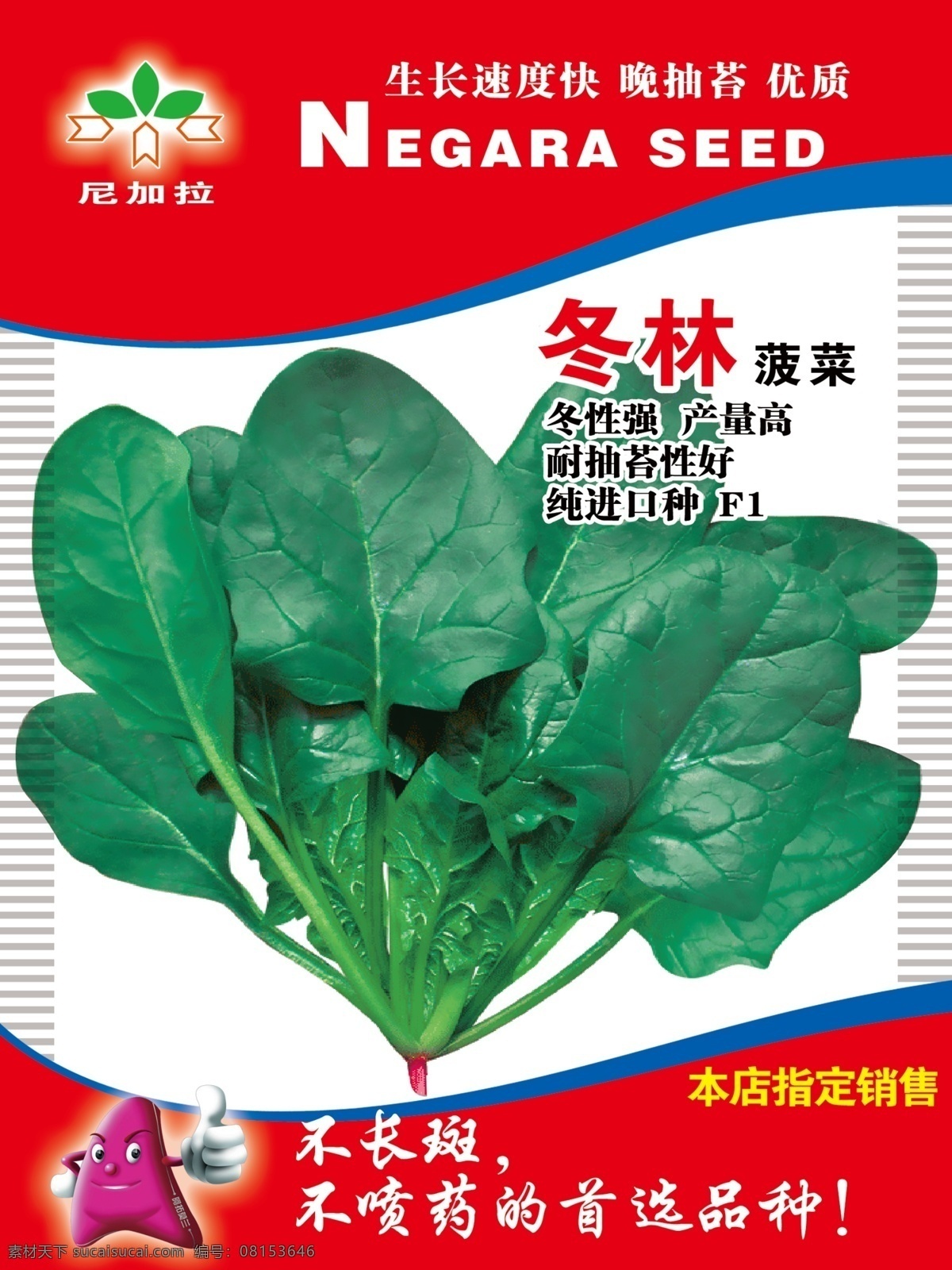 菠菜种子包装 菠菜 种子 农业 蔬菜种子包装 包装设计 广告设计模板 源文件