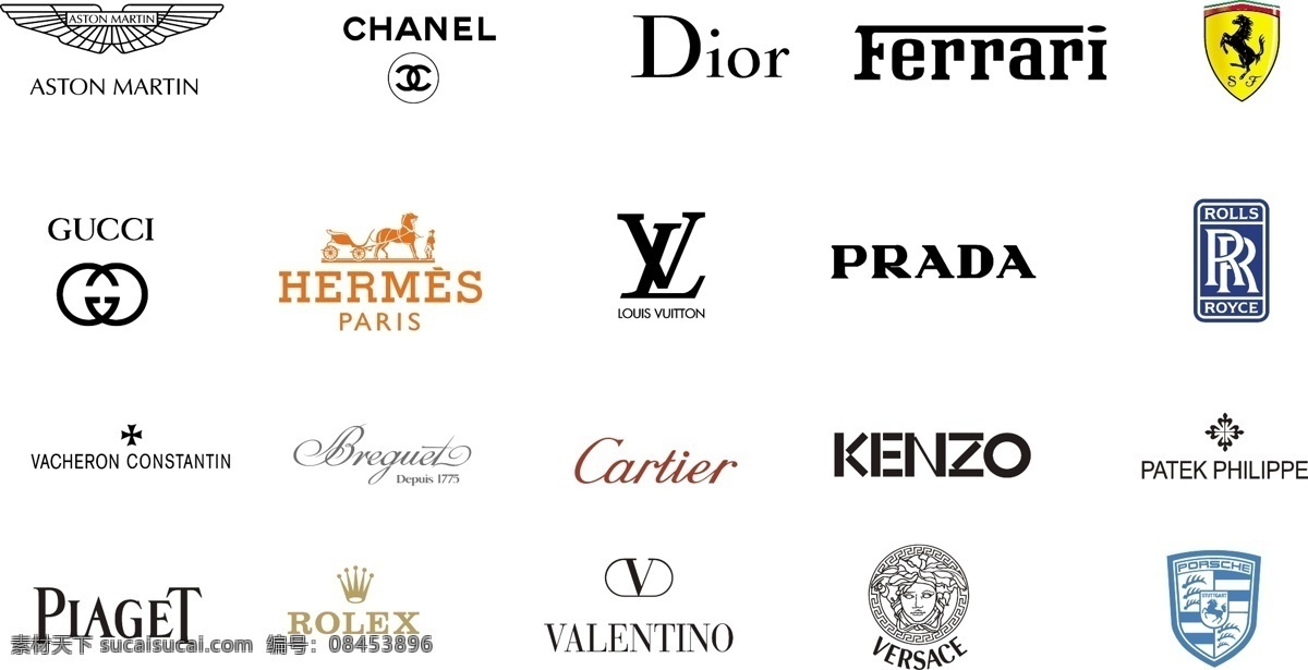 dior lv 阿斯顿马丁 保时捷 标识标志图标 国际 大牌 logo 劳斯莱斯 名牌 名牌logo 矢量 模板下载 法拉力 万国 路易威登 劳力士 gucci chanel 矢量素材 企业 标志 矢量图 其他矢量图