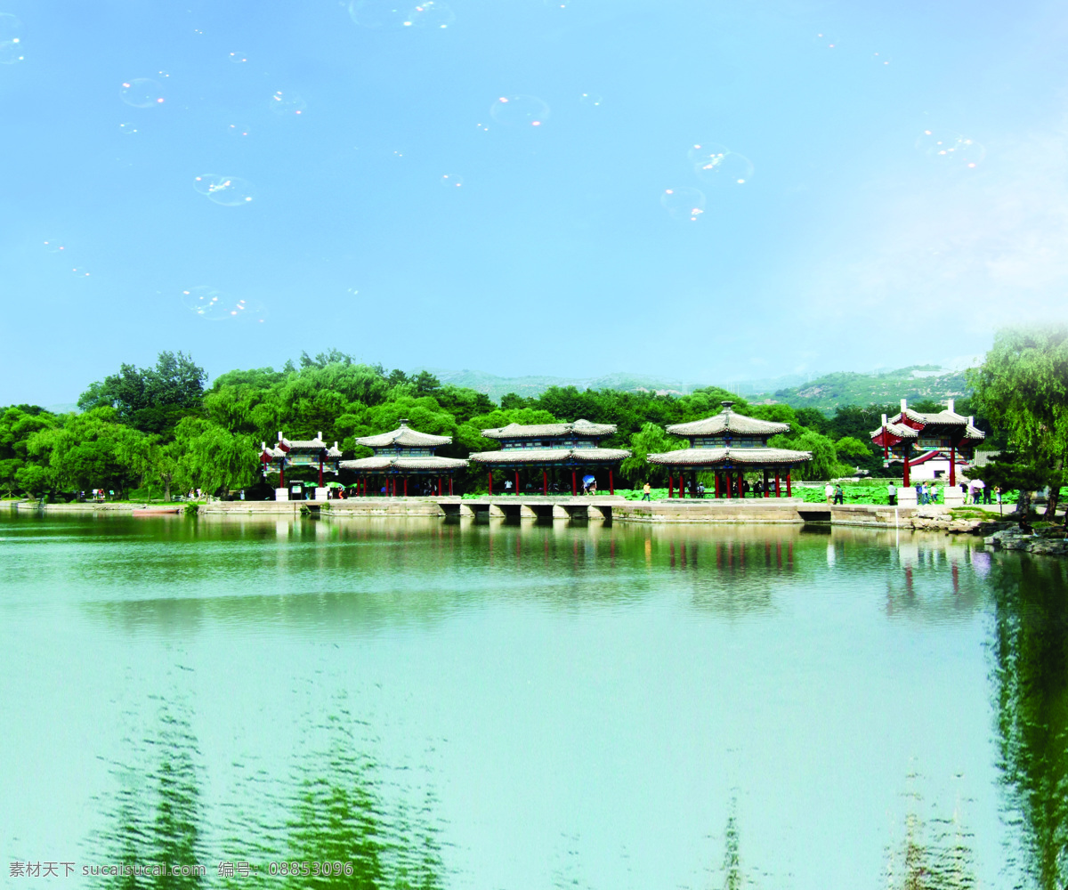 玻璃 移门 装饰 湖泊 风景 背景 玻璃移门 玻璃移门图片 花草移门图 亭子 衣柜门 衣柜移门 装饰图片