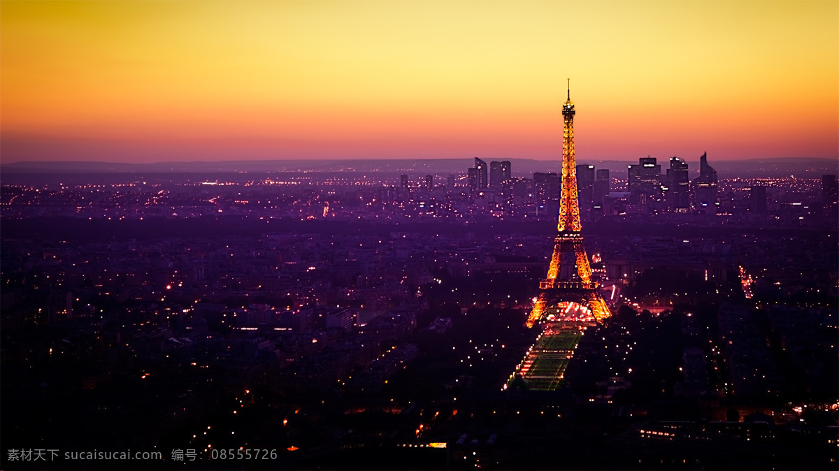 美丽 巴黎埃菲尔铁塔 夜景 高清 法国 著名建筑 电视塔 铁塔 唯美