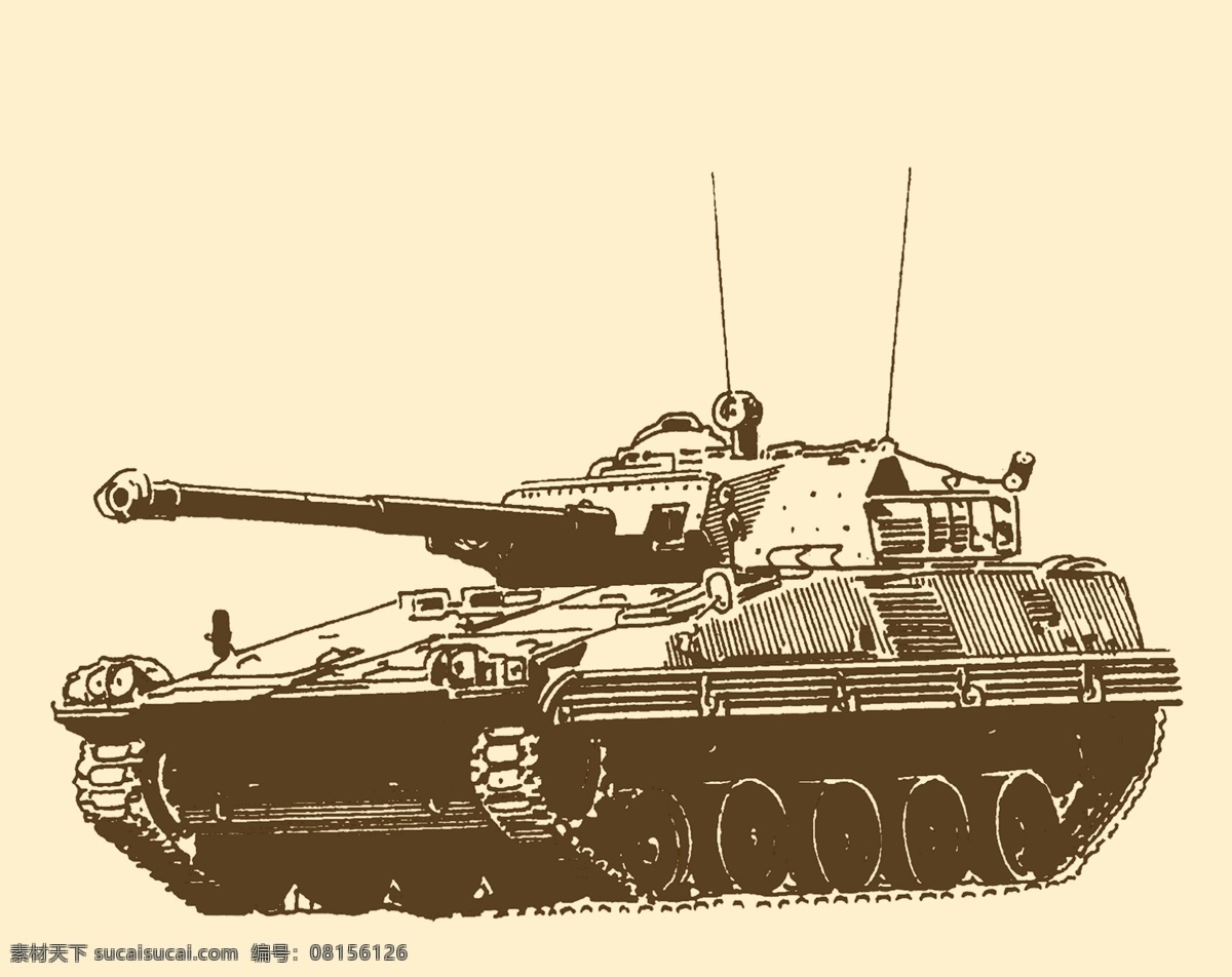 法国 火星15型 坦克 武器 战争 军事 战车 装甲 中外 兵器 装饰 图案 分层 源文件
