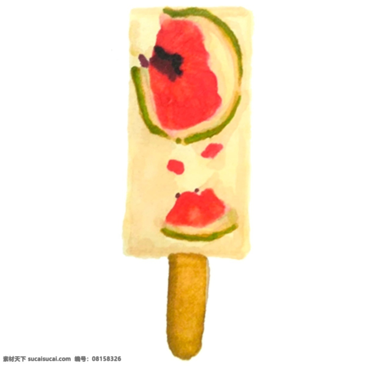 卡通 西瓜 冰棒 免 抠 图 西瓜冰棒 冷饮 零度冰柜 冰箱里的冰柜 夏日解署 卡通冰棒 美味冰棒