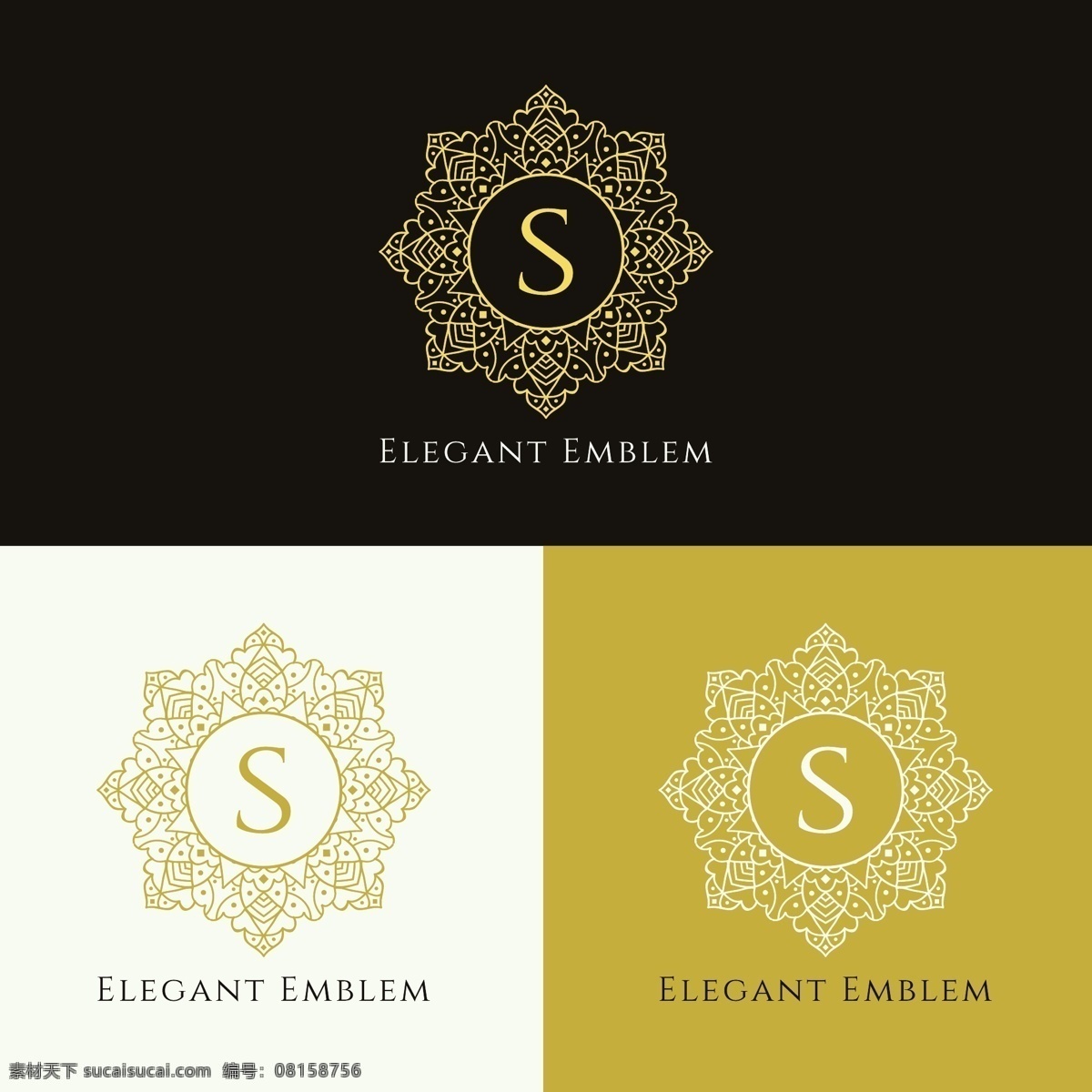 抽象 优雅 会徽 logo 模板 字母 s logo模板
