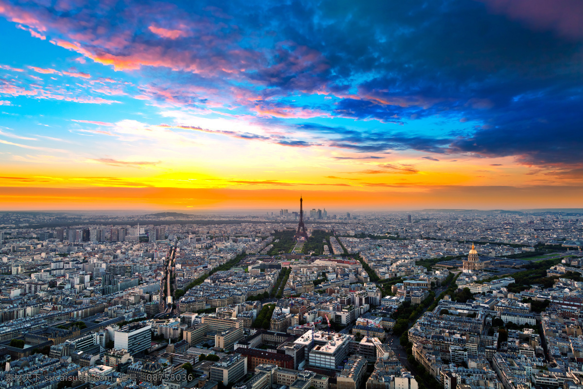巴黎 风景 鸟瞰 巴黎风景 埃菲尔铁塔 城市风景鸟瞰 鸟瞰风景 城市建筑 风景摄影 其他风光 风景图片