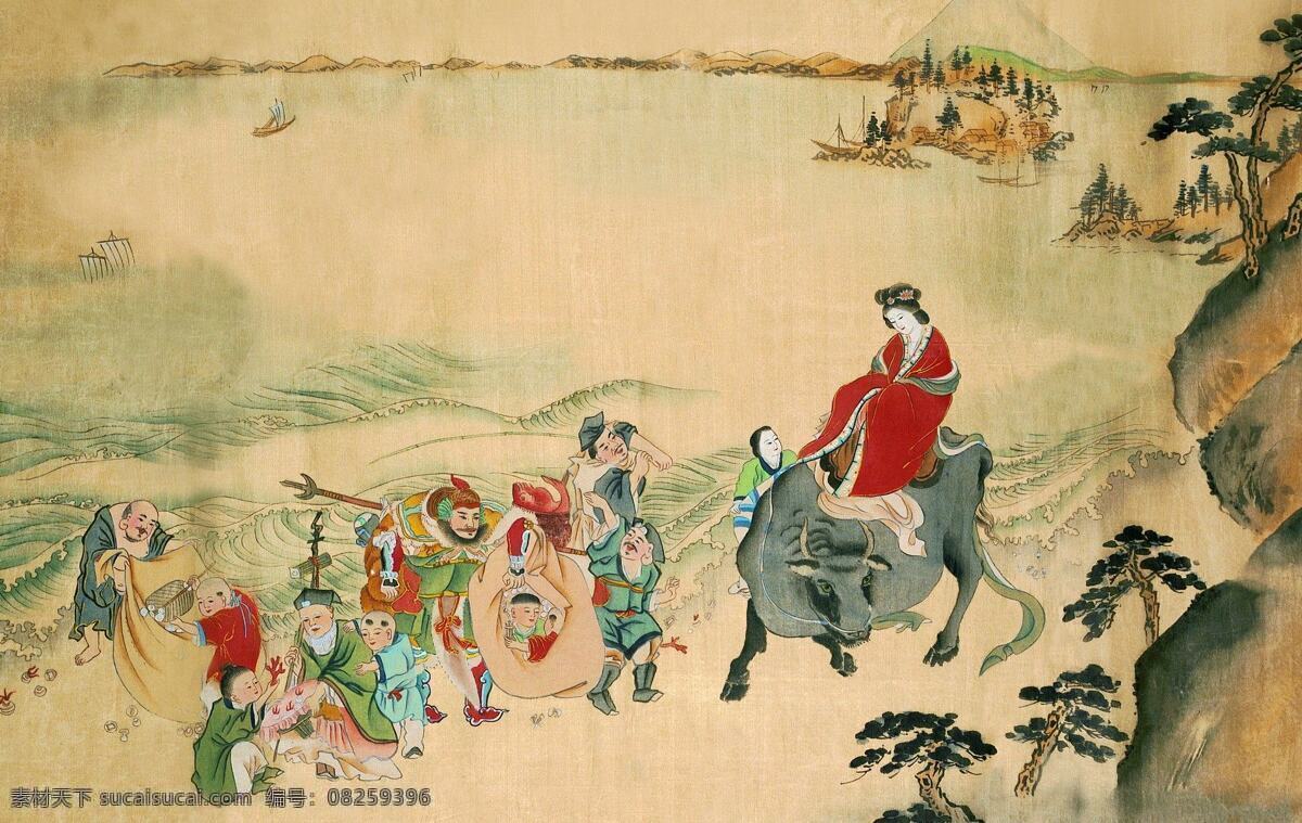 东洋仕女图 东洋仕女 工笔画 高清 文化传承 中国画 文化艺术 绘画书法