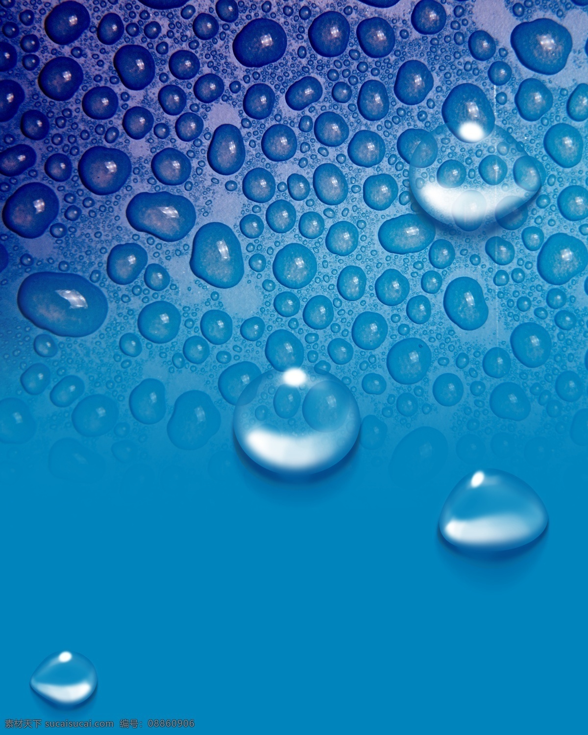 水滴图 水 蓝色 效果图 kt板 背景效果
