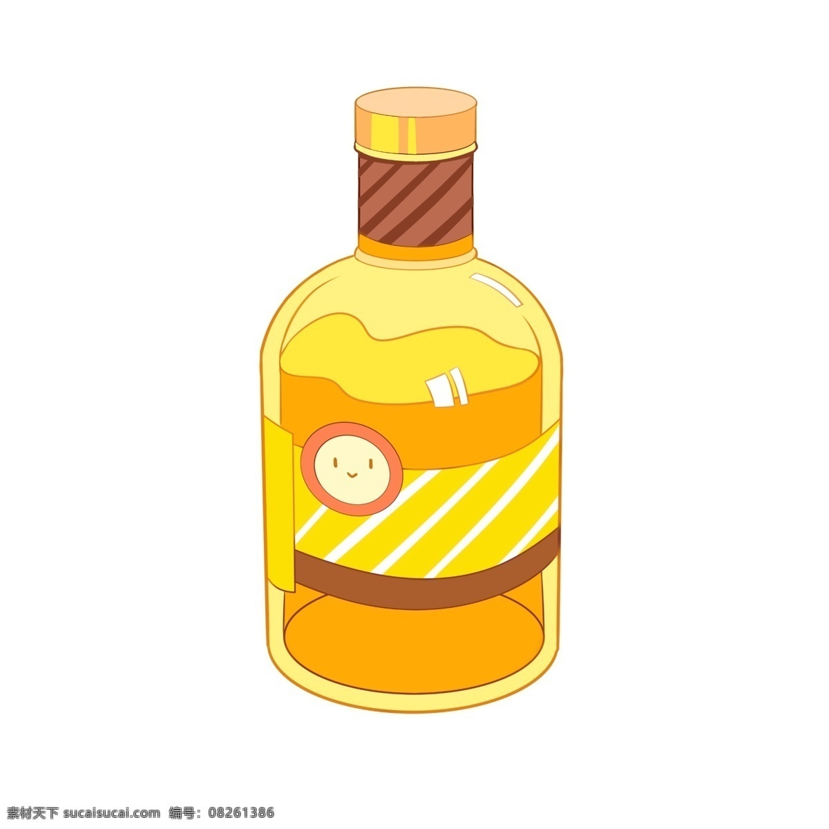 黄色 啤酒瓶 图案 液体 喝酒 酒瓶子