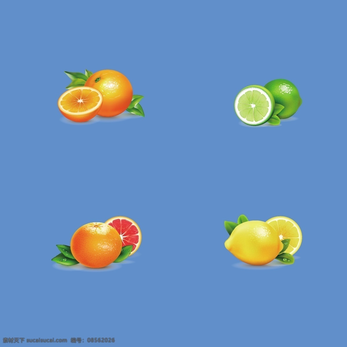 水果 柠檬 橙子 矢量水果 柠檬片 柠檬素材 矢量柠檬 柠檬插画 柠檬切片 红柠檬 绿柠檬 生活用品 标志图标 其他图标