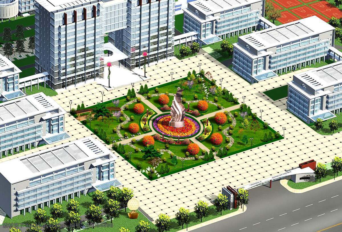 广场 景观 景观鸟瞰图 绿化 鸟瞰图 鸟瞰图素材 设计图库 手绘鸟瞰图 园林 园林鸟瞰图 古典 装饰素材 园林景观设计