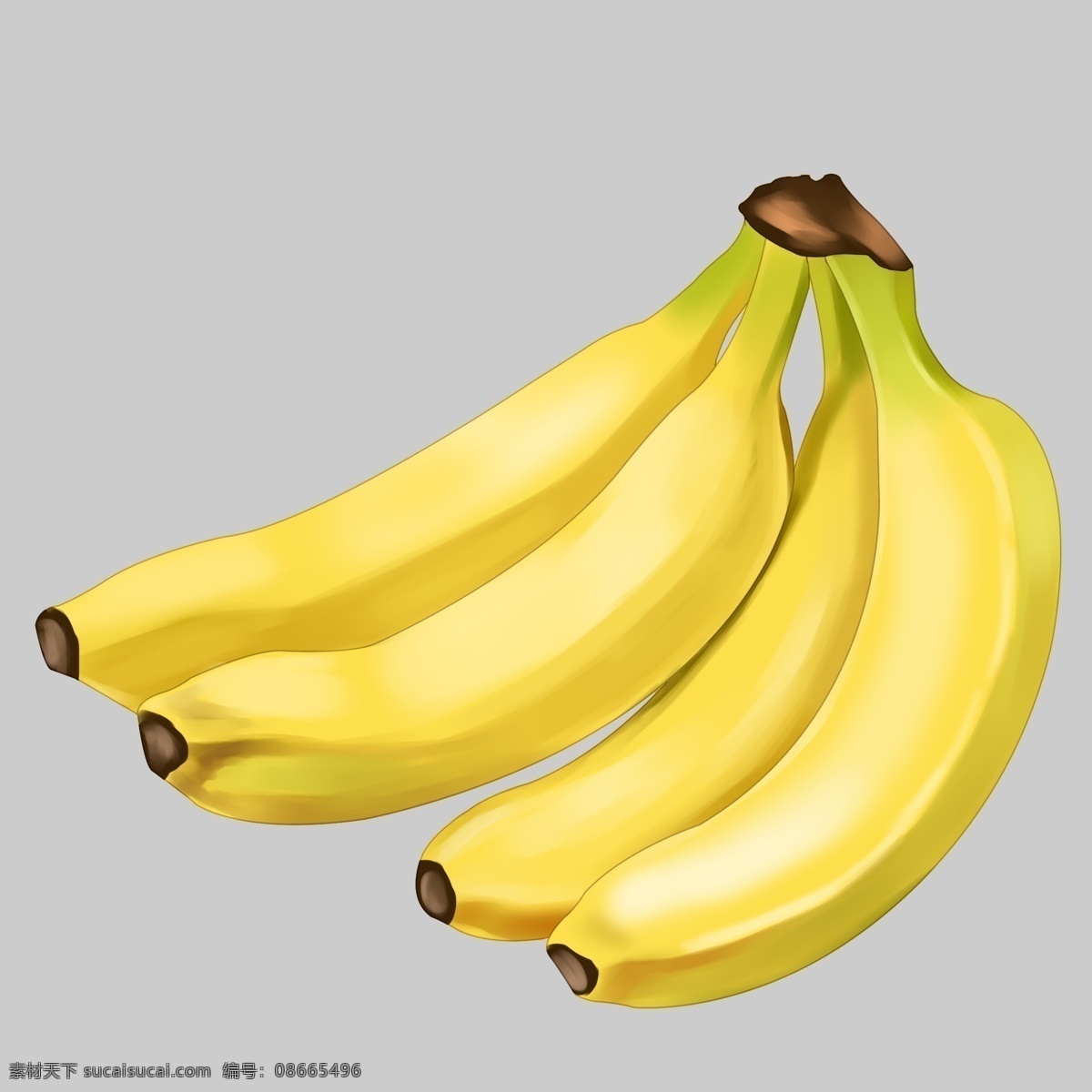 手绘香蕉 香蕉 简笔 手绘 夏季 手绘卡通素材 水彩 健康 水果 美味 彩绘 卡通香蕉 卡通设计