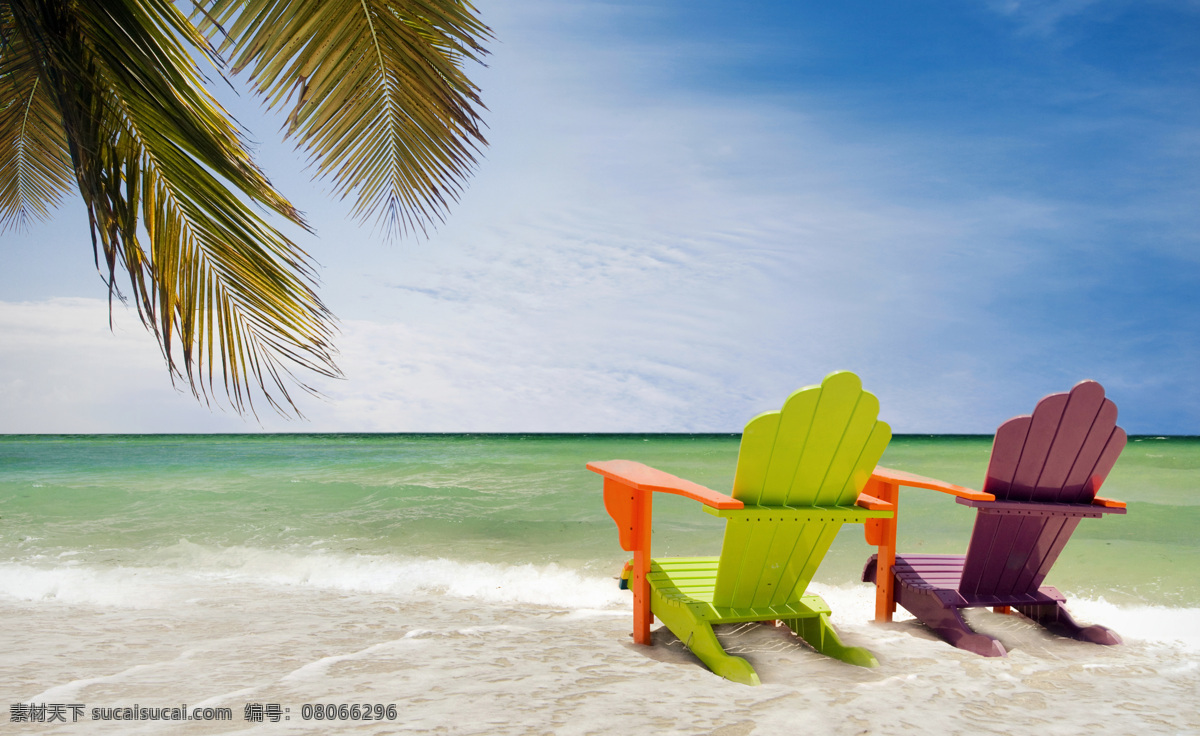 海边度假 休闲 娱乐 度假 风景 海边风景 大海 躺椅 蓝天 沙滩 人体透视图 海洋海边 自然景观 白色