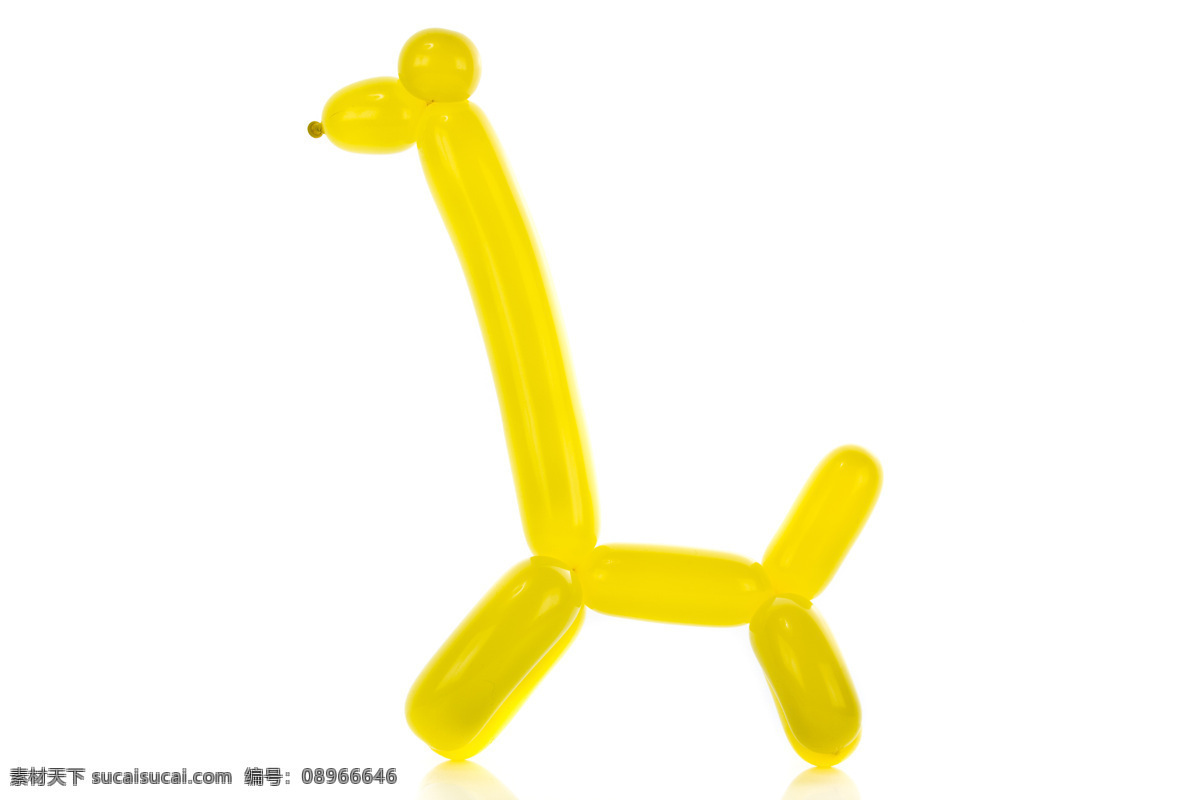黄色 气球 长颈鹿 气球动物 卡通动物 书画文字 文化艺术 黄色气球 其他类别 生活百科