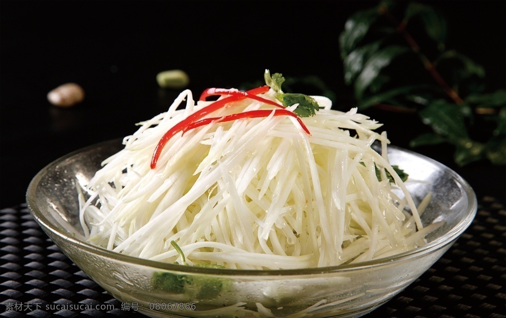凉拌木瓜丝 美食 传统美食 餐饮美食 高清菜谱用图