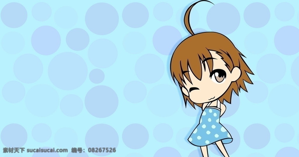 动漫少女 动漫 少女 可爱 壁纸 蓝色 温馨 动漫人物 动漫动画