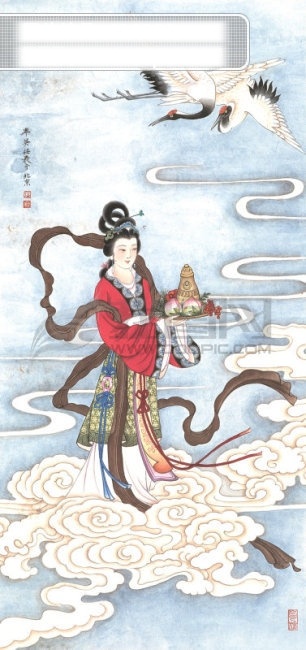 献寿 图 古画 古人物 国画 近现代 山水画 精选 人物 山水 书画 近代绘画 任率英 献寿图 文化艺术