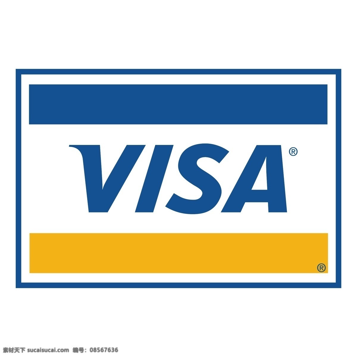 visa logo设计 品牌设计 矢量图