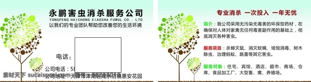消杀名片 消杀 除四害 名片 绿色 害虫 蟑螂 蚊子 蚂蚁 驱虫