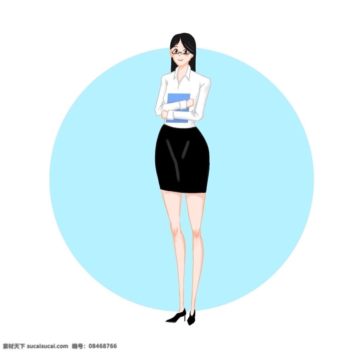 秘书节 秘书 形象 元素 女秘书