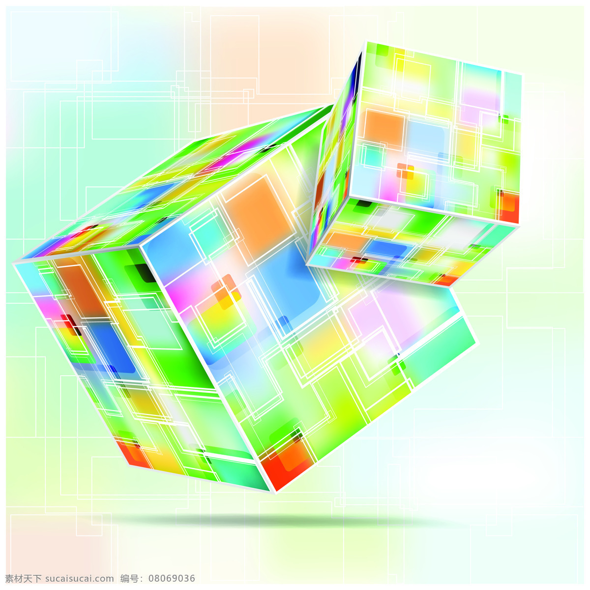 魔方 高清 3d 美观 科技 3d设计