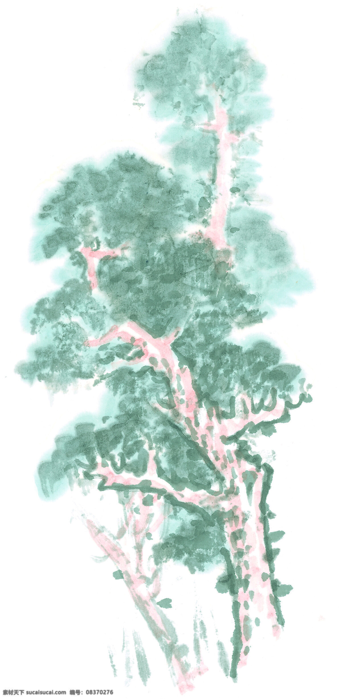 油松免费下载 古树 国画 绘画 水墨 油松 文化艺术