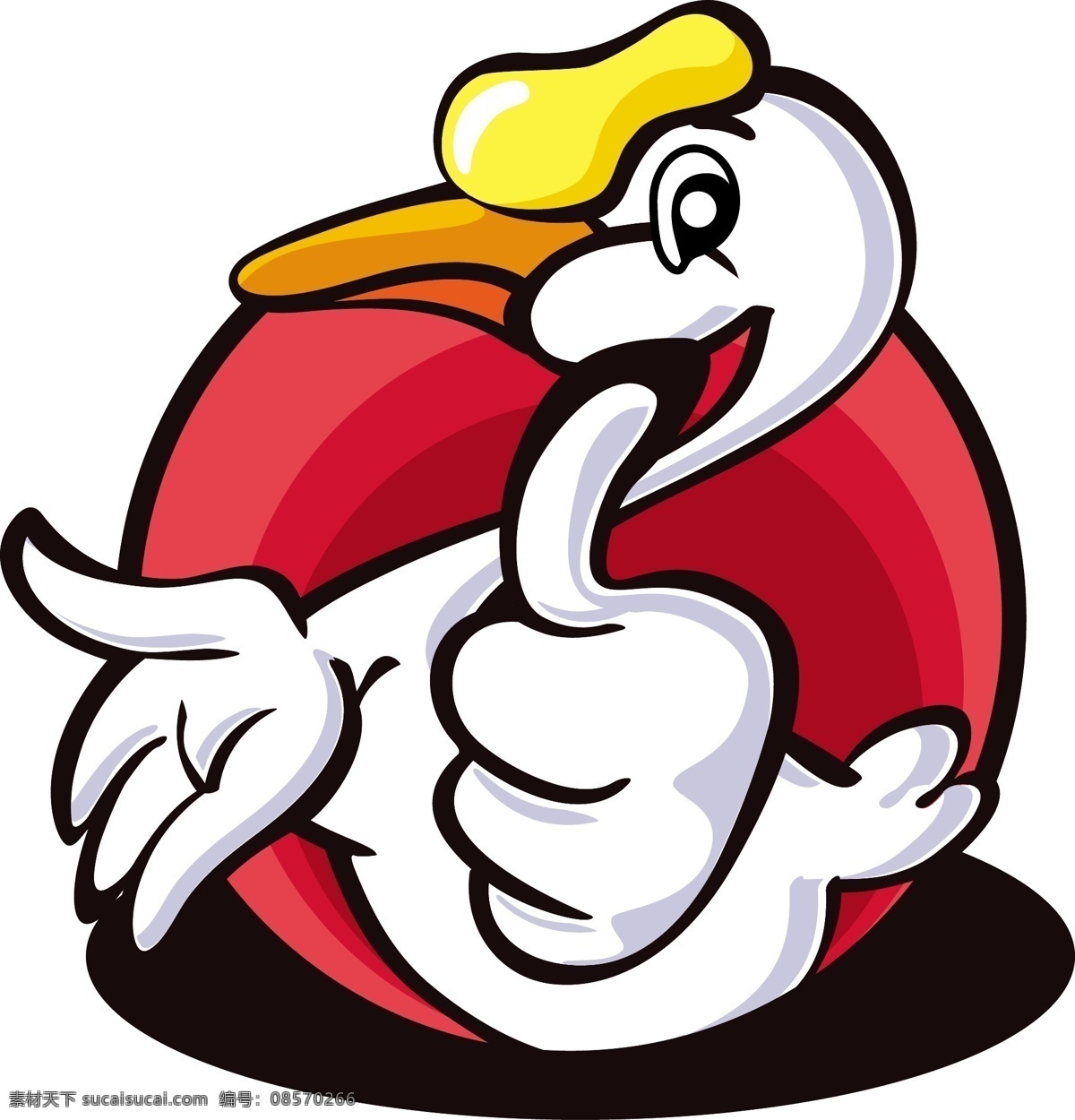 矢量 卡通 动物 形象 鹅 原创 商用 logo