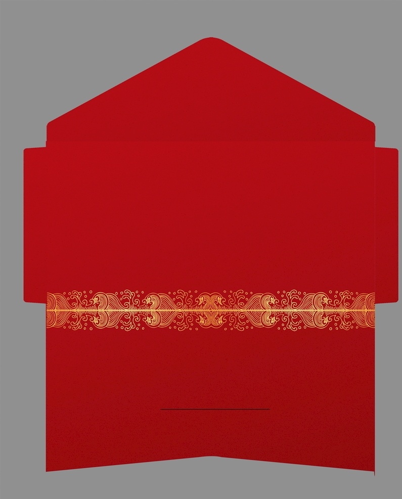红色 喜庆 烫金 信封图片 信封 源文件 成品尺寸