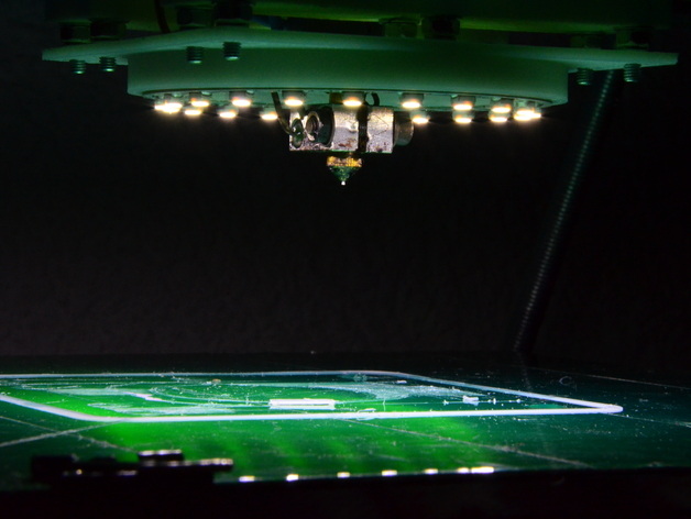 protos led 环 持有人 3d打印模型 3d 打印 模型 挤出机 grrf 缰绳 灯头 灯 原 stl 黑色