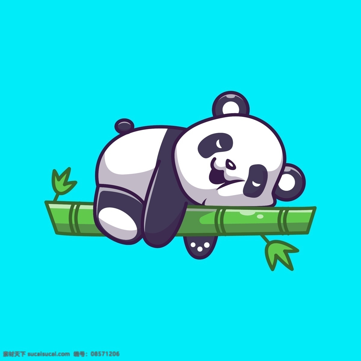 熊猫|插画|艺术插画|昵称是六六 - 原创作品 - 站酷 (ZCOOL)