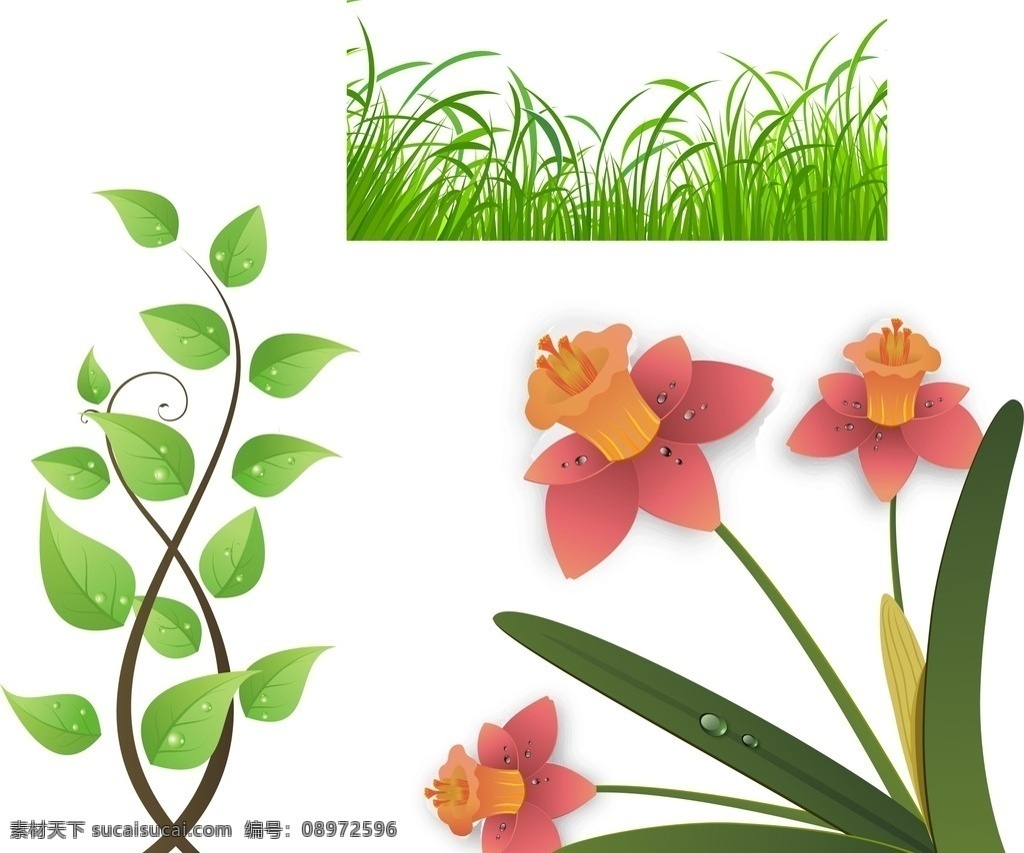 手绘花朵 矢量小草 树叶 手绘花朵素材 矢量花朵 矢量素材 盛开 绽放 绿叶 叶子 花朵素材 矢量 鲜花 花朵 矢量梦幻花朵 唯美 鲜花素材 春季花朵素材 春季素材 春天素材 春天 春季 盛开的花朵 小草 矢量小草素材 环保 绿色 绿色素材 树叶树藤 绿色树叶素材 矢量树藤 矢量树叶 绿色春天素材