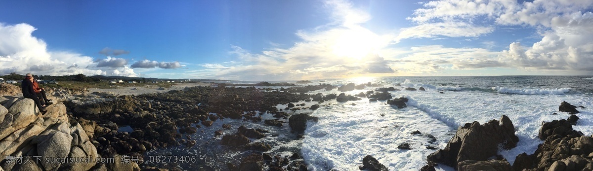 西海岸风景 西海岸 美国 全景 大海 蓝天 意境 夕阳 情侣 旅游摄影 自然风景