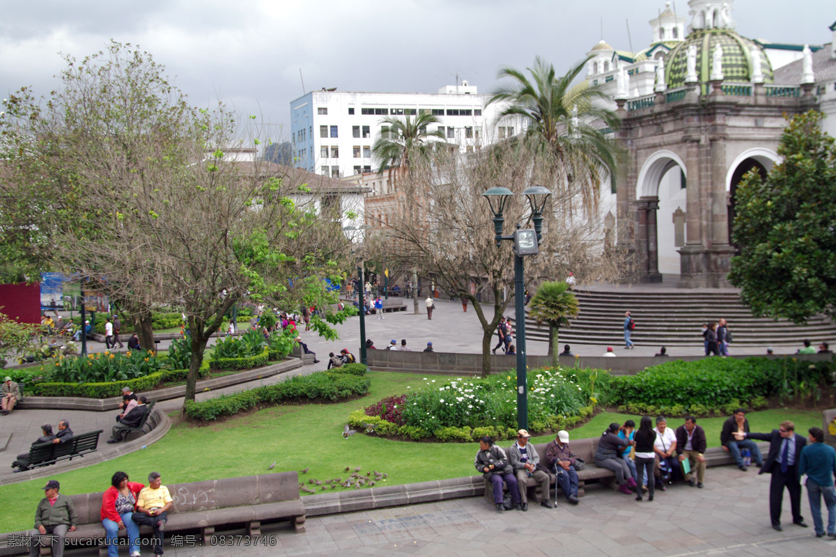 厄瓜多尔基多 厄瓜多尔 基多 城市 公园 建筑景观 自然景观