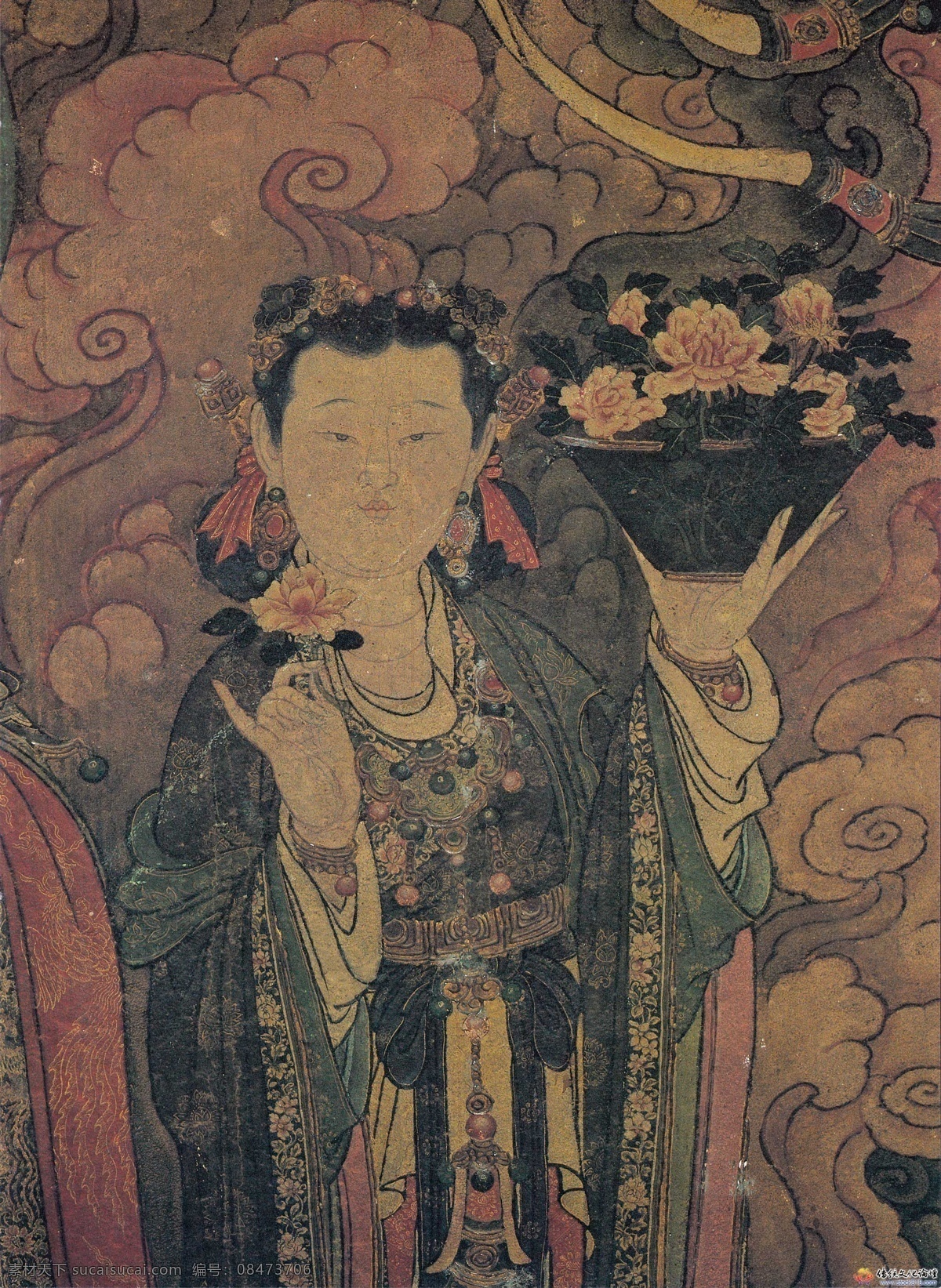 法海 寺 壁画 设计素材 中国古典 壁画世界 书画美术 灰色