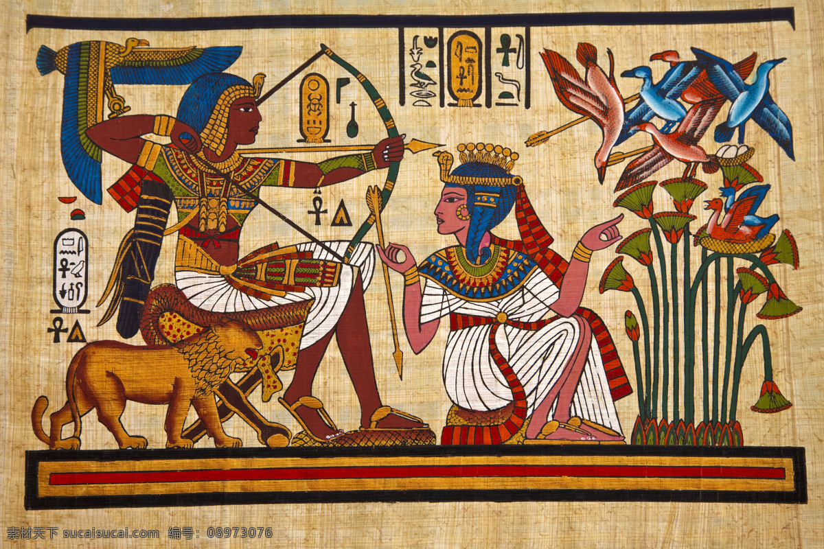 埃及壁画 埃及 图案 古埃及壁画 艺术 风俗 绘画书法 文化艺术