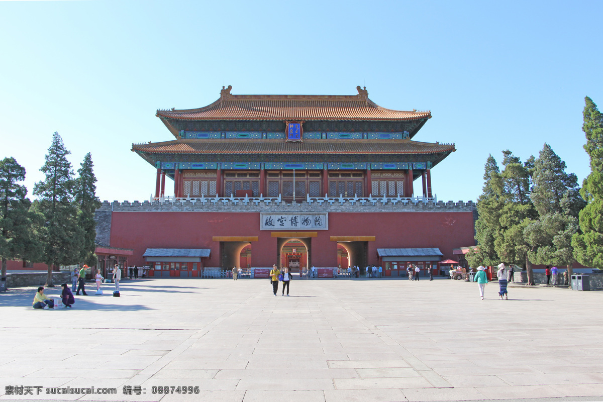 北京故宫 神武门 故宫博物院 故宫北门 故宫 旅游摄影 国内旅游 白色