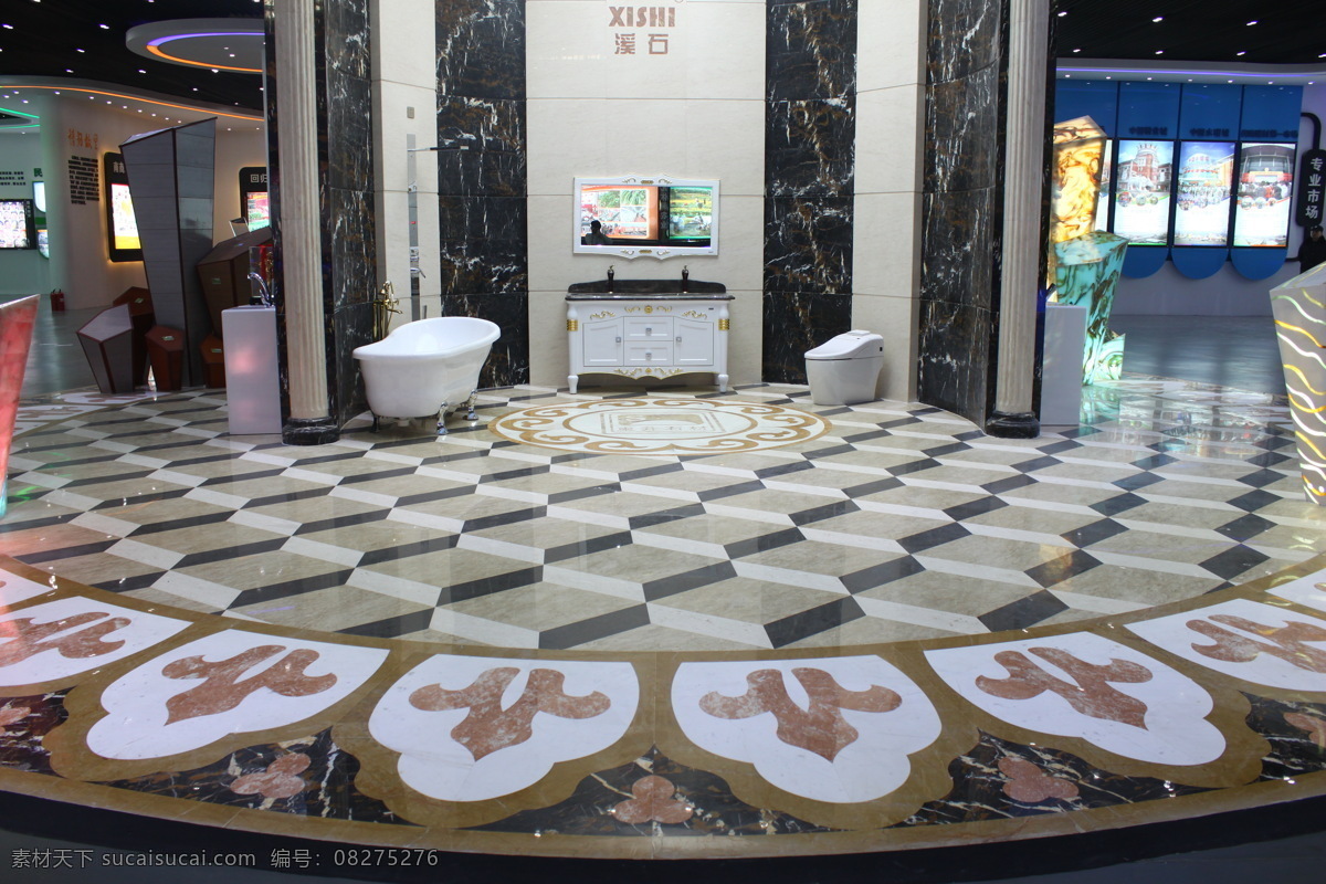 大理石 地面拼花 雕刻 花岗岩 几何 几何图案 罗马柱 马桶 石材 玉石 奢石 石材产品 石材工艺 石材设计 拼花 水刀拼花 石材展馆 石材展厅 石材体验厅 展馆设计 展厅设计 展览设计 圣雅 阿富汗黑金花 柱子 水暖 卫浴 浴缸 洗手台 魔镜 圆柱 图形 图案 文化艺术 装饰素材 室内装饰用图