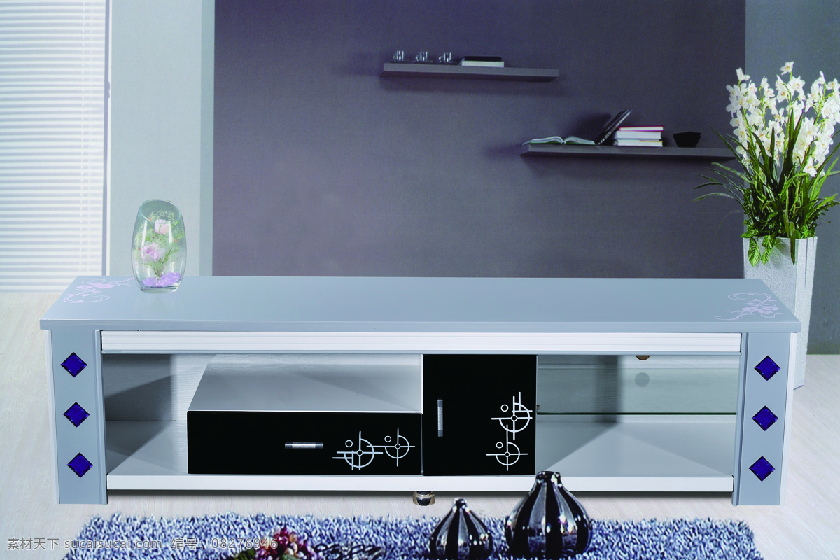 地柜 环境设计 室内 室内设计 影视柜 一色 家居装饰素材