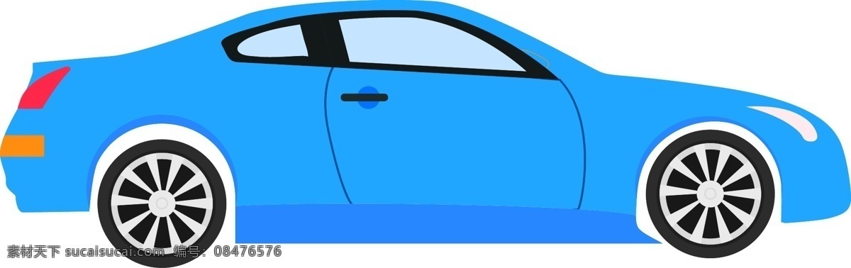 矢量 插画 交通工具 汽车 矢量插画 蓝色汽车 插画汽车