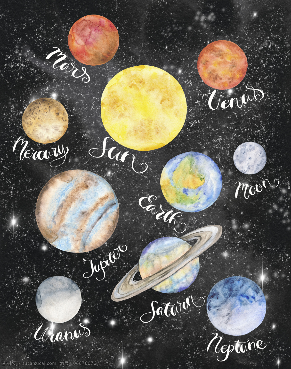 炫彩 银河 背景 图案 浪漫 宇宙 星空 天空 渐变 创意 银河系 装饰图案 英文艺术字 底纹边框 背景底纹