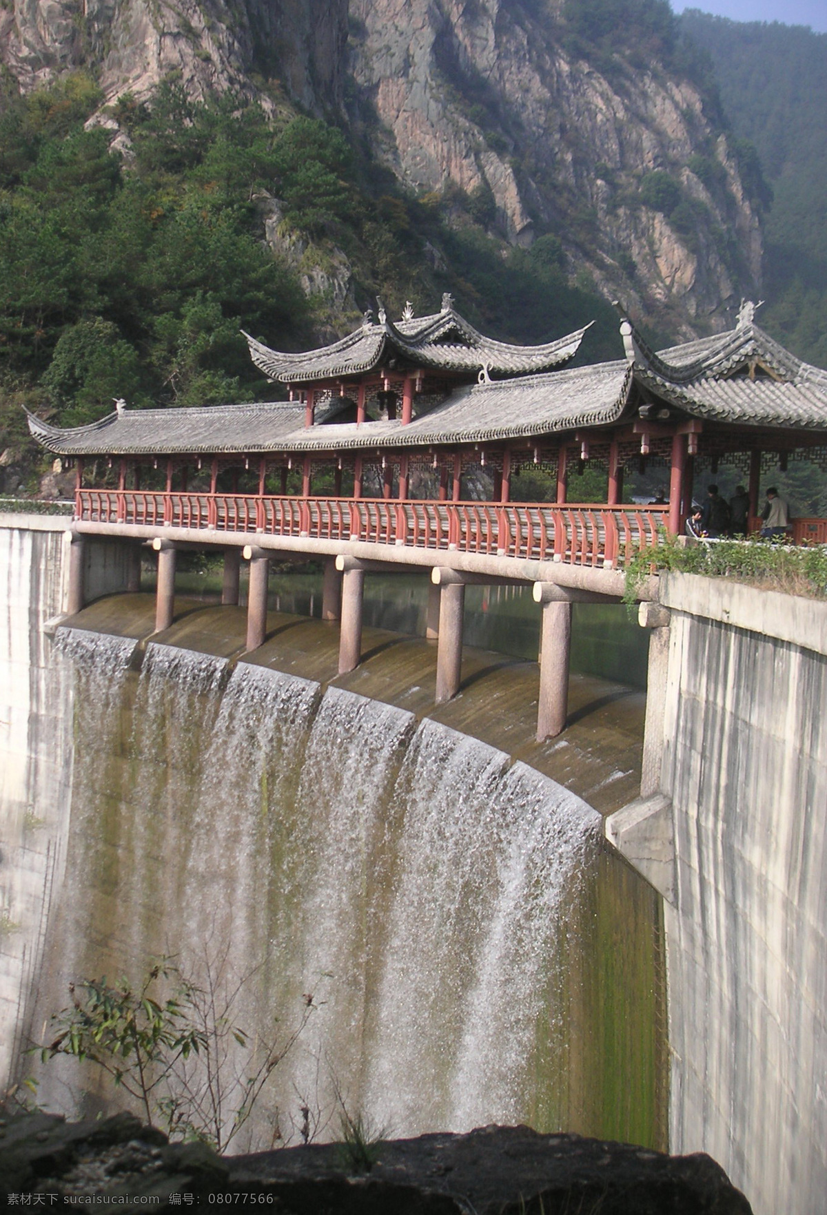 浙江 天台山 拦水 大坝 自然 风景 国内旅游 旅游摄影