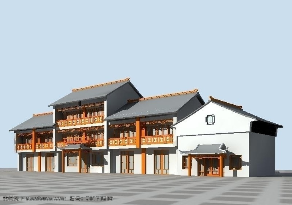 仿古建筑 佛殿 仿古商业街 仿古建筑模型 建筑模型 清代建筑模型 寺院 古建 室外模型 3d设计模型 源文件 max