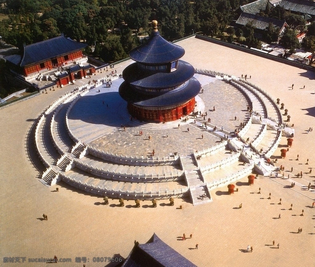 天坛全貌 建筑 古建筑 北京 老北京 名胜 古迹 遗址 传统文化 古典 古代 中华 传统 风格 建筑景观 自然景观