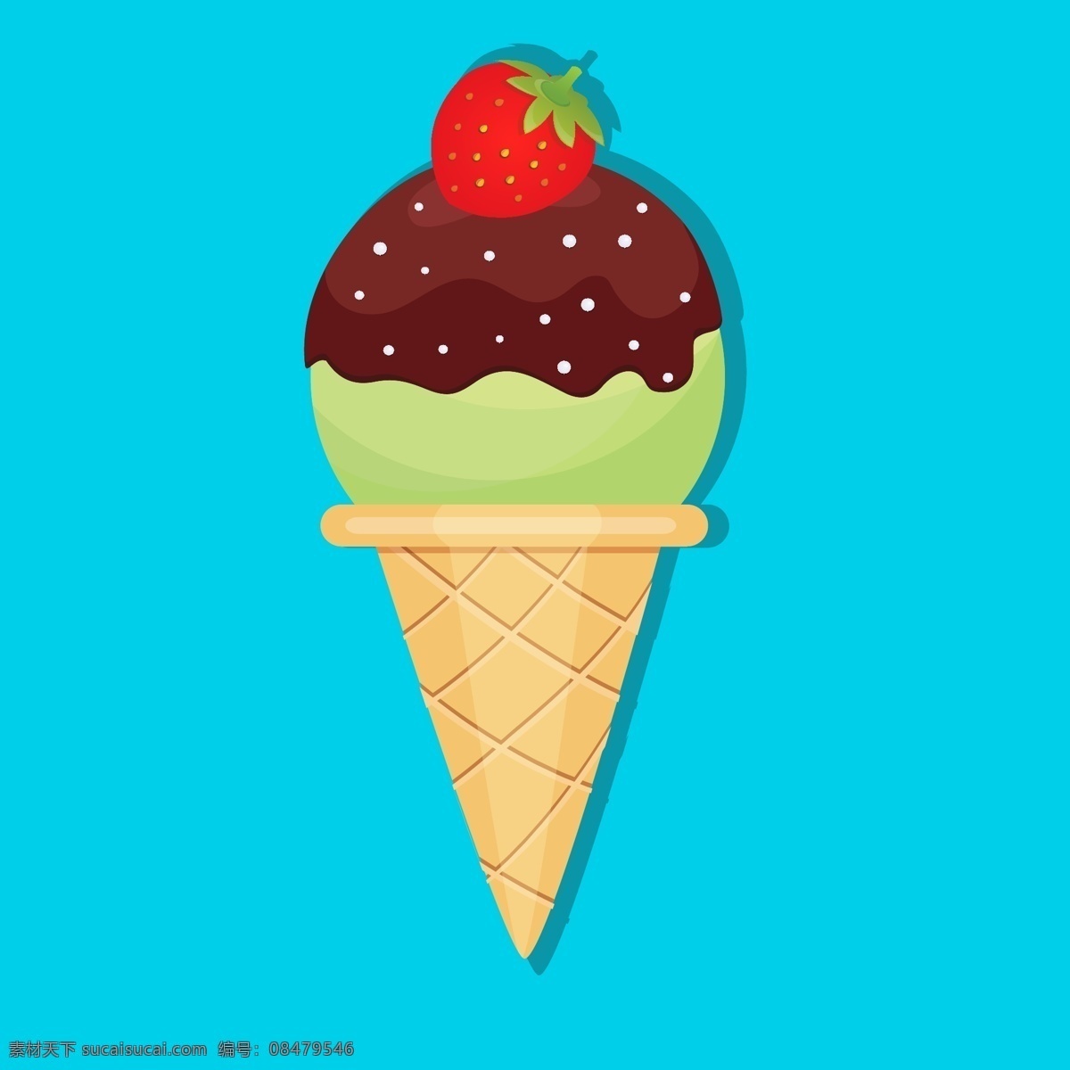 矢量冰淇淋 矢量雪糕 矢量甜筒 彩色雪糕 彩色甜筒 卡通冰淇淋 冰激凌 融合冰淇淋 食物 生活百科 餐饮美食
