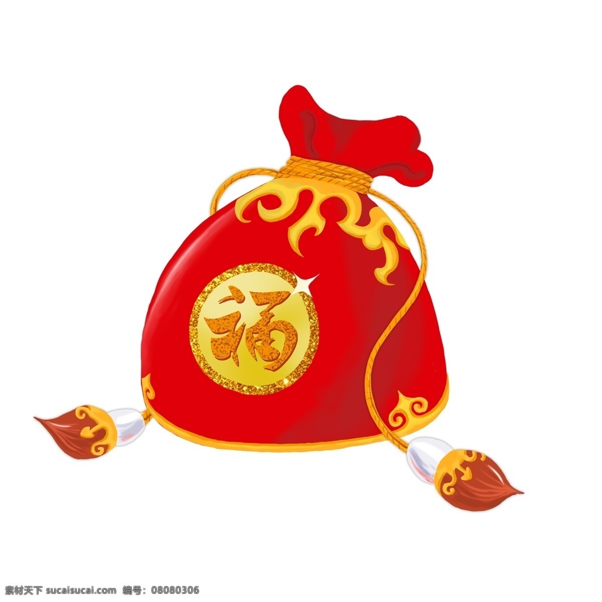 原创 福 袋 带 福字 红色 福袋 钱袋 绳子 布袋 红色福袋 新年福袋 收集袋 锦囊袋 金币袋 集福袋 福到