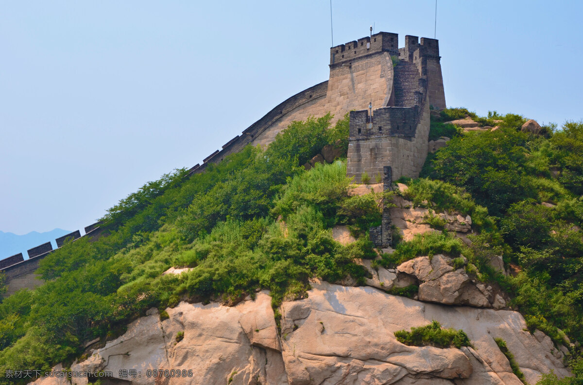 长城烽火台 古长城 烽火台 长城的劲头 绿树 蓝天 旅游 国内旅游 旅游摄影