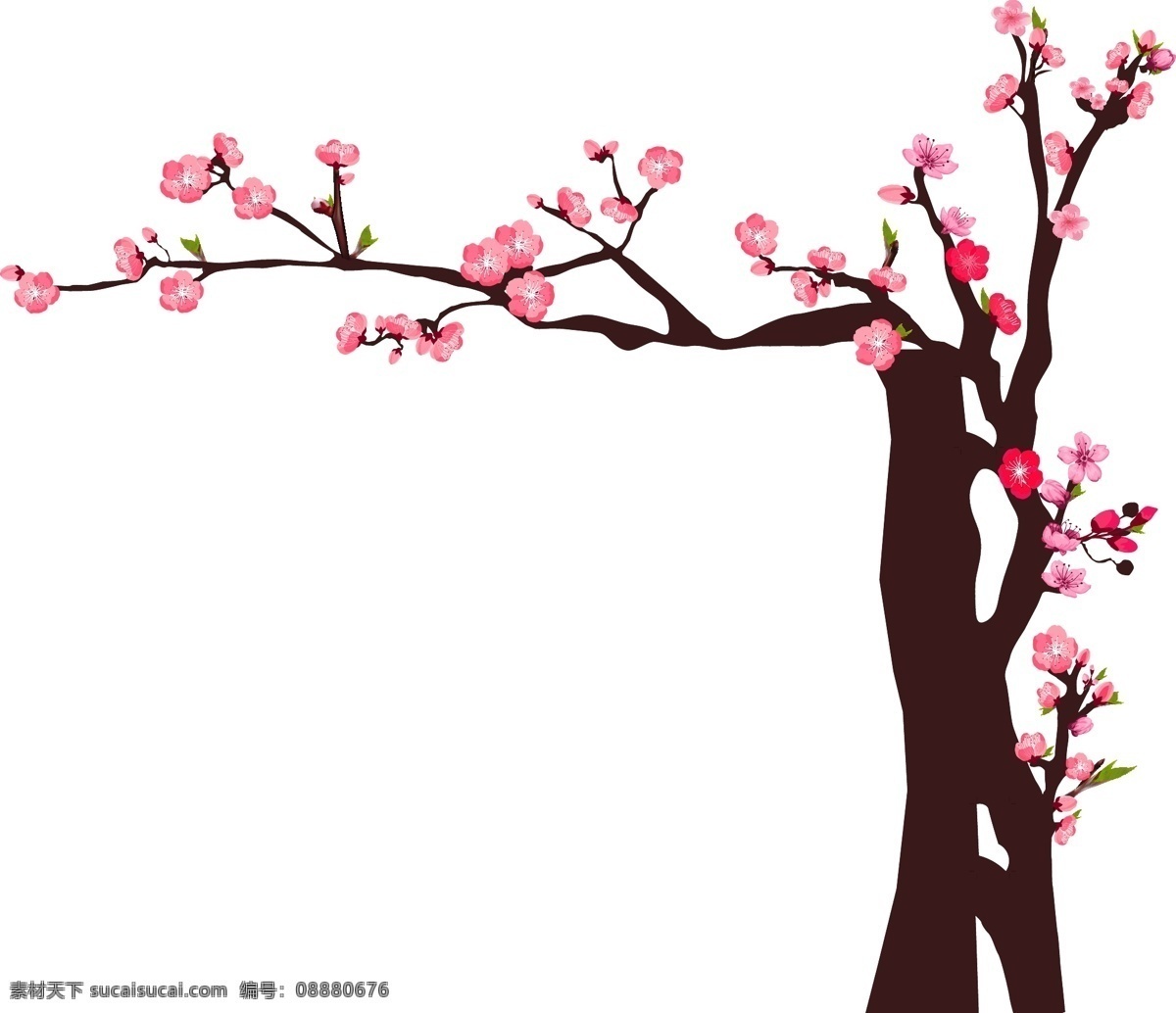 造型 梅花 树 矢量 灯笼 元素 创意 个性化 造型树
