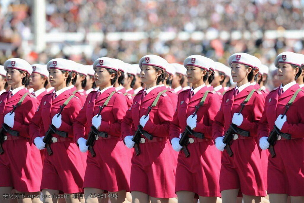 阅兵 09年大阅兵 女兵 民兵 军人 解放军 庄严 列队 摄影图 人物摄影 人物图库