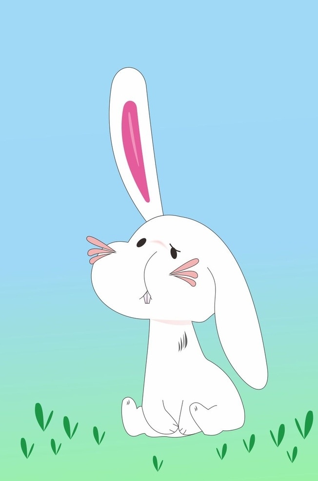 可爱小兔子 小兔子 卡通小兔子 兔子 卡通图 萌萌兔 矢量图 卡通设计
