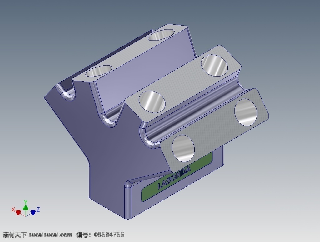 双 v8 发动机 缸体 3d模型素材 其他3d模型